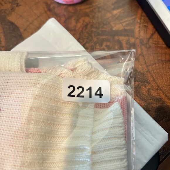 Star Wars Sweater Baby 2T Cream Pink Red Yoda The Child Grogu Holiday‎ Sweater - Picture 10 of 11